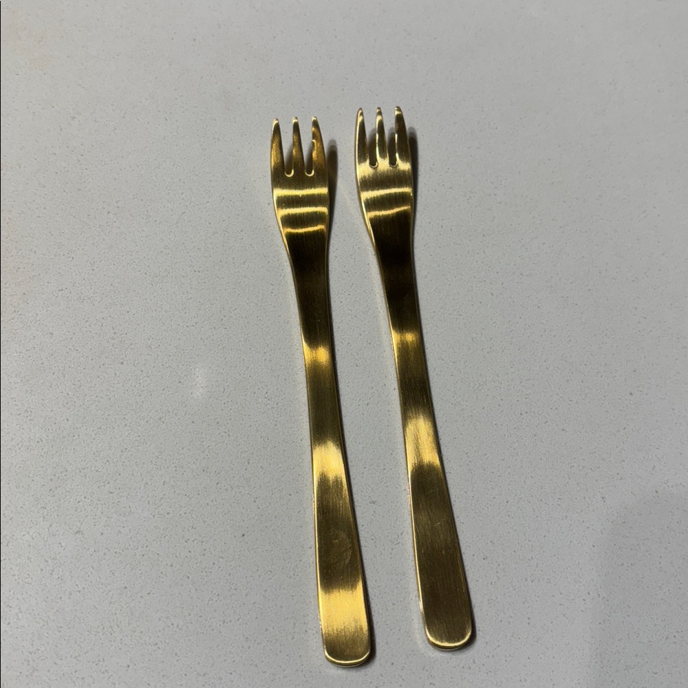 Gifts for Anyone🎁 Elegant Gold Fork (Set of 2)